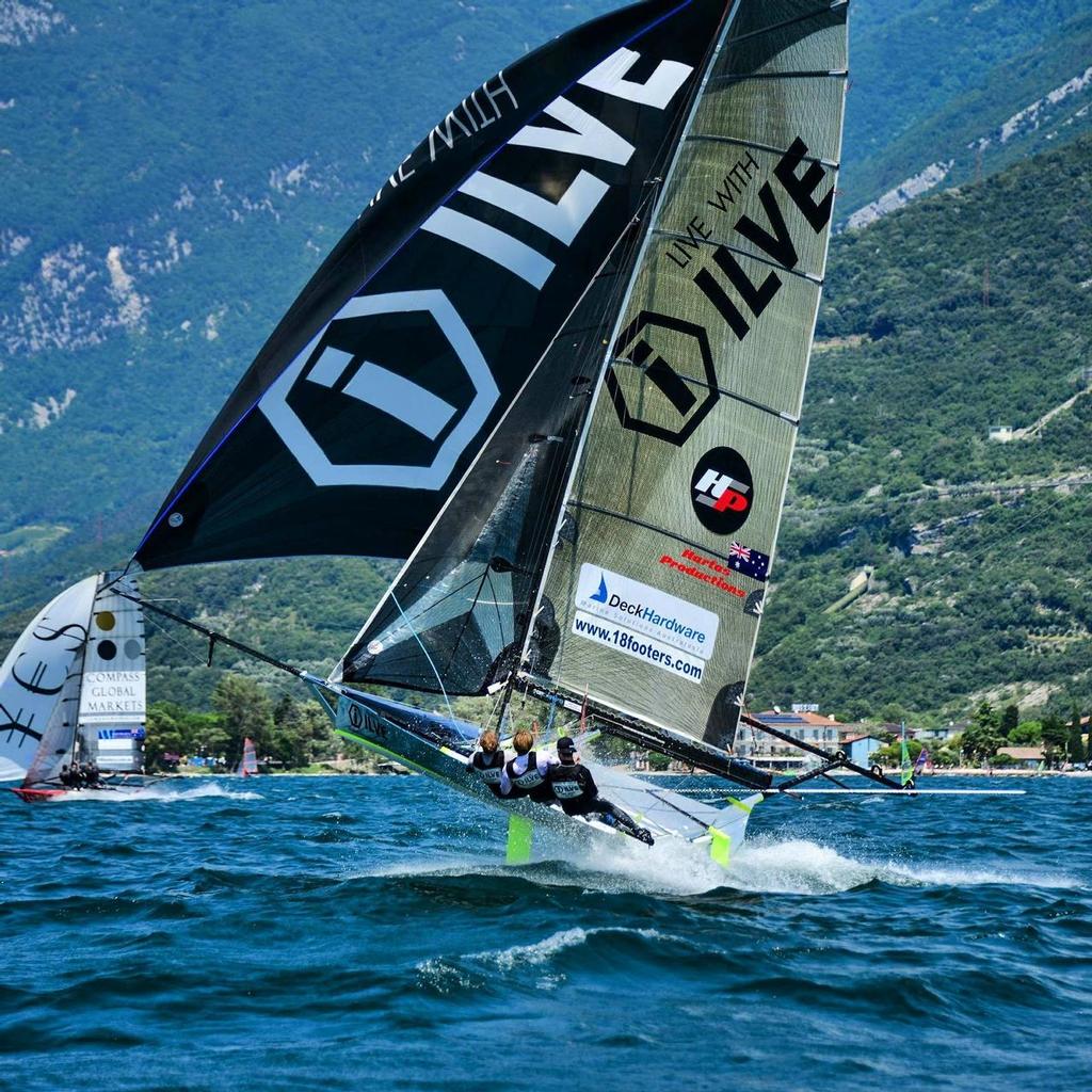 ILVE Skiff Racing Team - 18ft Skiff Europeans - Cicolo Vela Arco - Lake Garda © Oliver Hartas