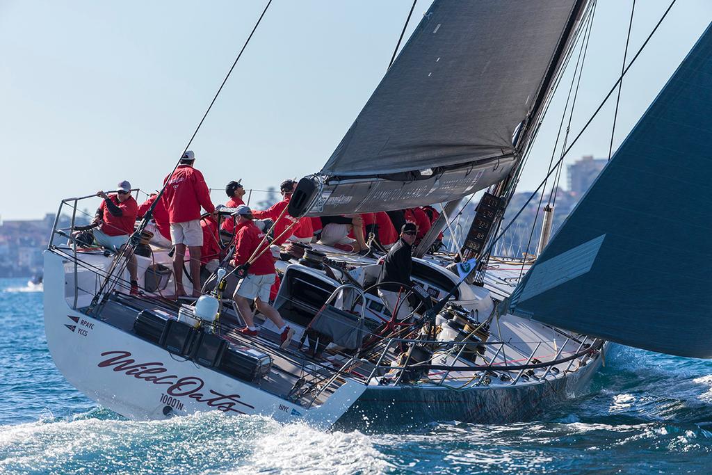 It was a good start for the Oatley Family’s Wild Oats XI in the 2017 Land Rover Sydney Gold Coast Yacht Race photo copyright Andrea Francolini/CYCA taken at  and featuring the  class