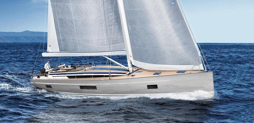 Artist's rendition of the new C65 underway with the self-tacking jib - Bavaria C65 photo copyright Bavaria Yachts Australia http://www.bavariasail.com.au taken at  and featuring the  class