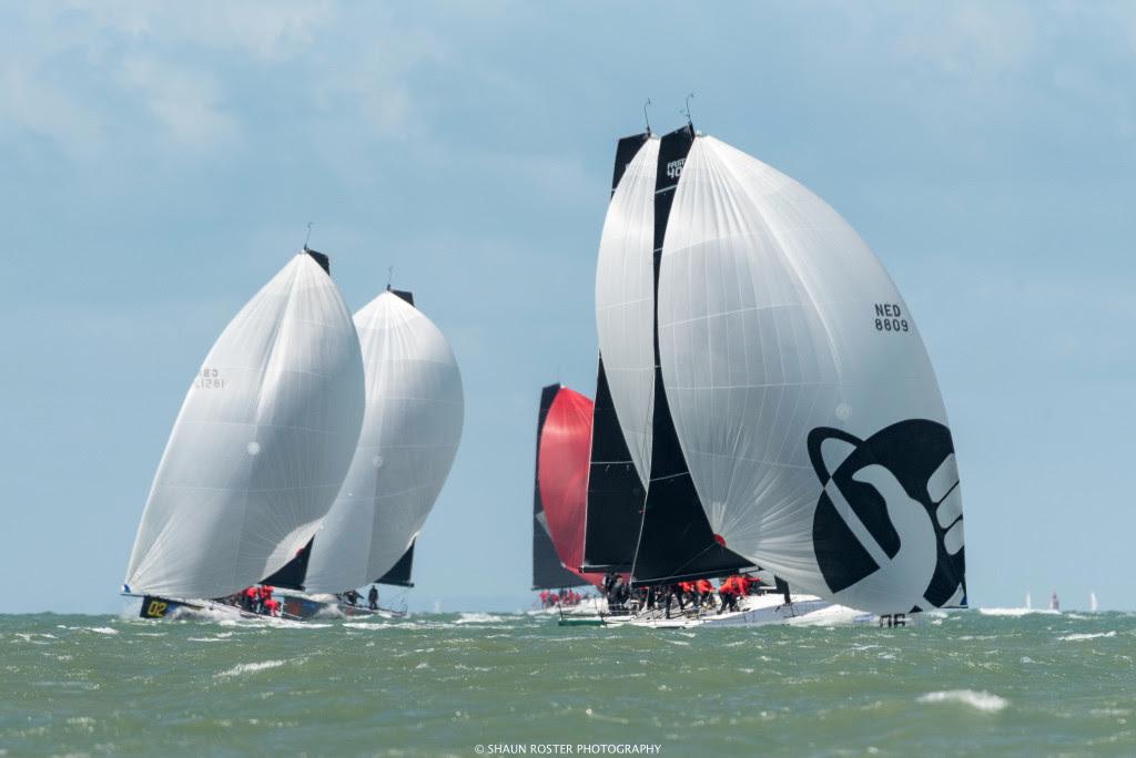 The FAST40+ Fleet raced in the Eastern and Central Solent on the second day of Lendy Cowes Week. ©  Shaun Roster