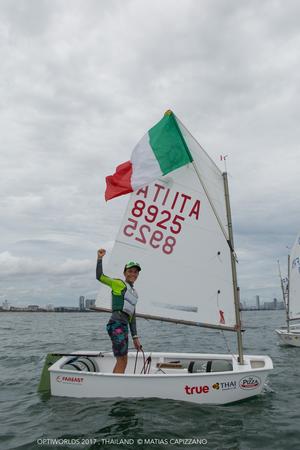 Marco Gradoni (ITA 8925) from Italy - Optimist World Championship 2017 photo copyright Matias Capizzano http://www.capizzano.com taken at  and featuring the  class