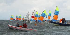 Hobie 14 start – Hobie 2017 MultiWorlds photo copyright Simon Butterworth taken at  and featuring the  class