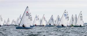 Opening day in Faaborg, Denmark - OK Dinghy Europeans photo copyright  Robert Deaves taken at  and featuring the  class