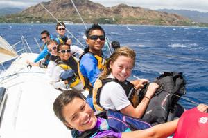 Future Transpac racers enjoy an afternoon out on Merlin - Transpac photo copyright Betsy Crowfoot/Ultimate Sailing taken at  and featuring the  class