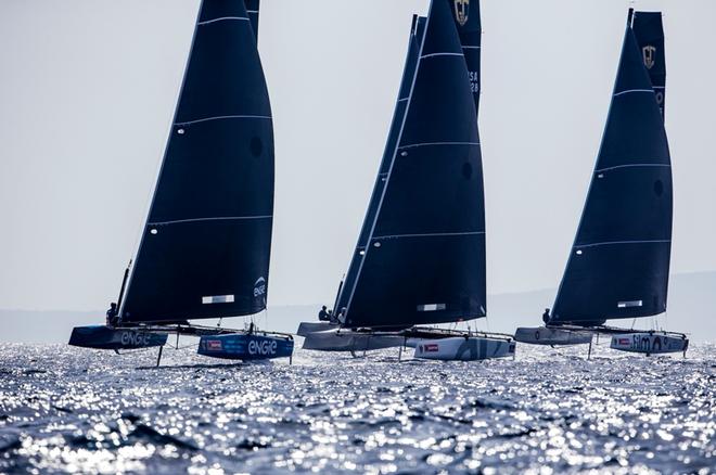Day 2 – The ten flying GC32 catamarans are the fastest boats at Copa del Rey MAPFRE © Jesus Renedo / GC32 Racing Tour