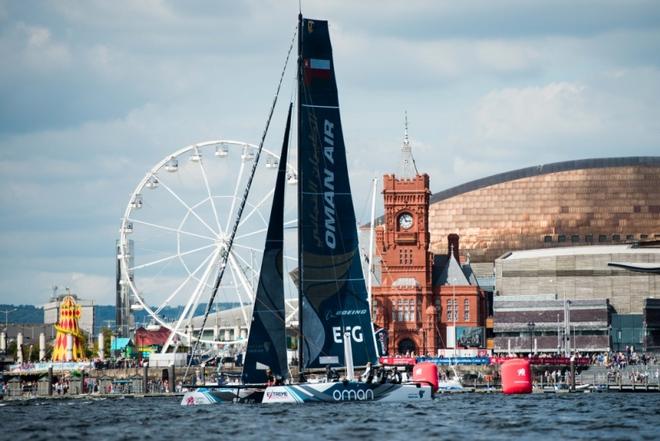 Day 1, Act 6 – Extreme Sailing Series Cardiff ©  Vincent Curutchet