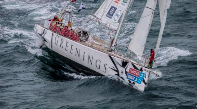 on board Greenings – Clipper Round the World Yacht Race © Clipper Ventures