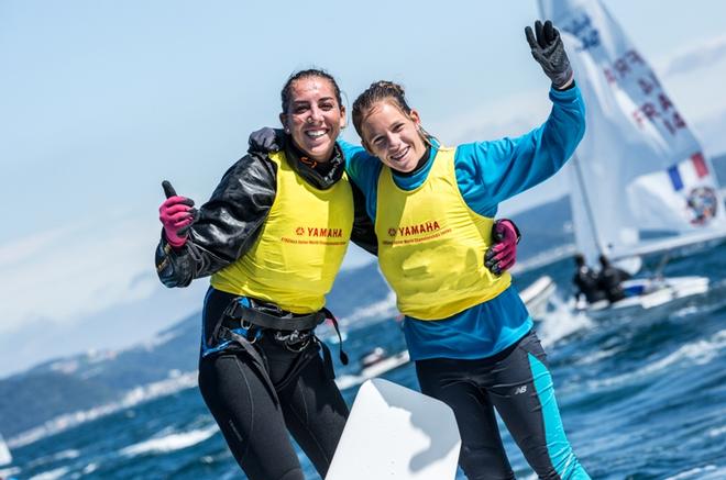 Silvia Mas Depares and Paula Barcelo Martin (ESP-18) – 470 Junior World Championships © Junichi Hirai/ Bulkhead magazine http://www.bulkhead.jp/