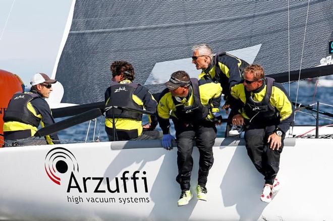 Third in race six were the current leaders of the provisional ranking aboard on Maidollis ITA854  - 2017 Melges 24 World Championship ©  Pierrick Contin http://www.pierrickcontin.fr/