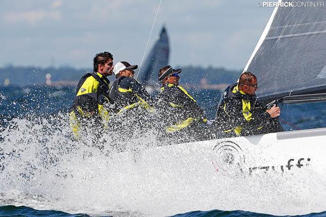 Luca Perego's Maidollis (2-6-2) today, firmly maintaining the leadership with a margin of 22 points - Melges 24 World Championship 2017 ©  Pierrick Contin http://www.pierrickcontin.fr/