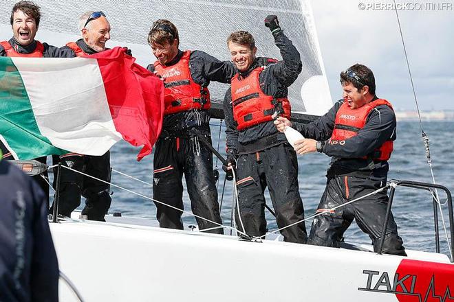 Italian Taki 4 with Niccolo Bertola in helm managed to win for the second year in a row as Melges 24 Corinthian World Champion. The crew was made, as past year, by Niccolo Bertola, Giacomo Fossati, Marco Zammarchi, Matteo De Chiara and Giovanni Bannetta. ©  Pierrick Contin http://www.pierrickcontin.fr/