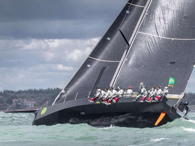 Day 1 – German yacht Varuna beats down the Solent at the start of the 47th Rolex Fastnet Race © Quinag