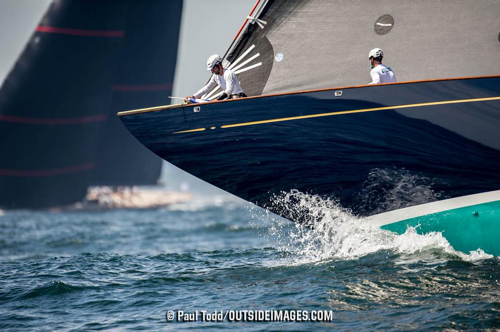 Race Day 2 raced outside the harbor on Rhode Island Sound with a light breeze from 230 degrees. © Paul Todd/Outside Images http://www.outsideimages.com