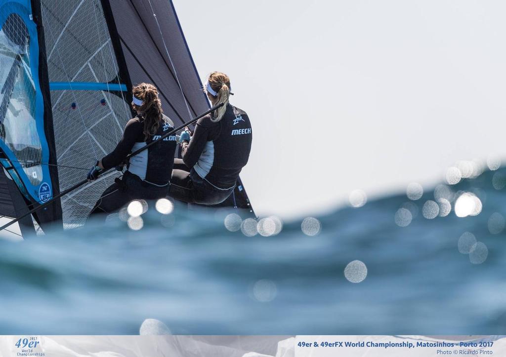 Alex Maloney and Molly Meech - 2017 49er and 49erFx Worlds, Final day, Portugal photo copyright Ricardo Pinto http://www.americascup.com taken at  and featuring the  class