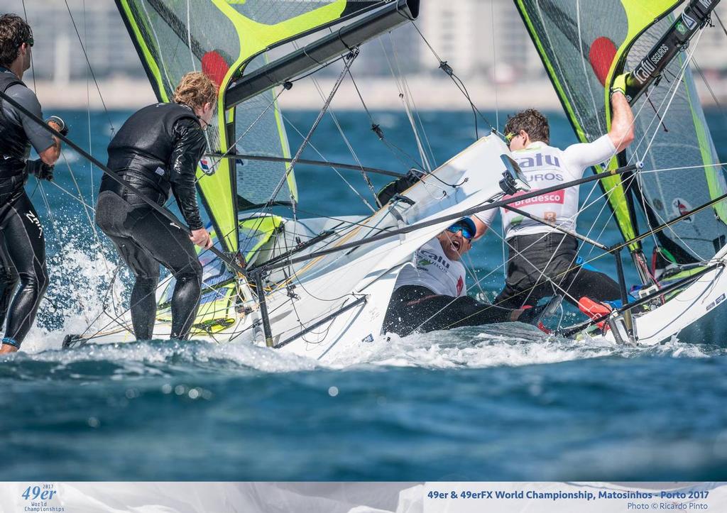  - 2017 49er and 49erFx Worlds, Final day, Portugal photo copyright Ricardo Pinto http://www.americascup.com taken at  and featuring the  class