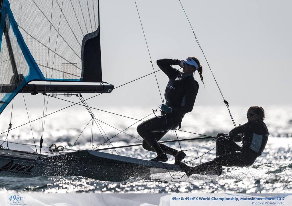  Alex Maloney and Molly Meech - 2017 49er and 49erFx Worlds, Final day, Portugal photo copyright Ricardo Pinto http://www.americascup.com taken at  and featuring the  class