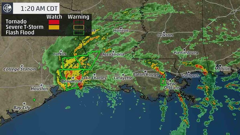 Current Radar, Watches and Warnings © The Weather Channel