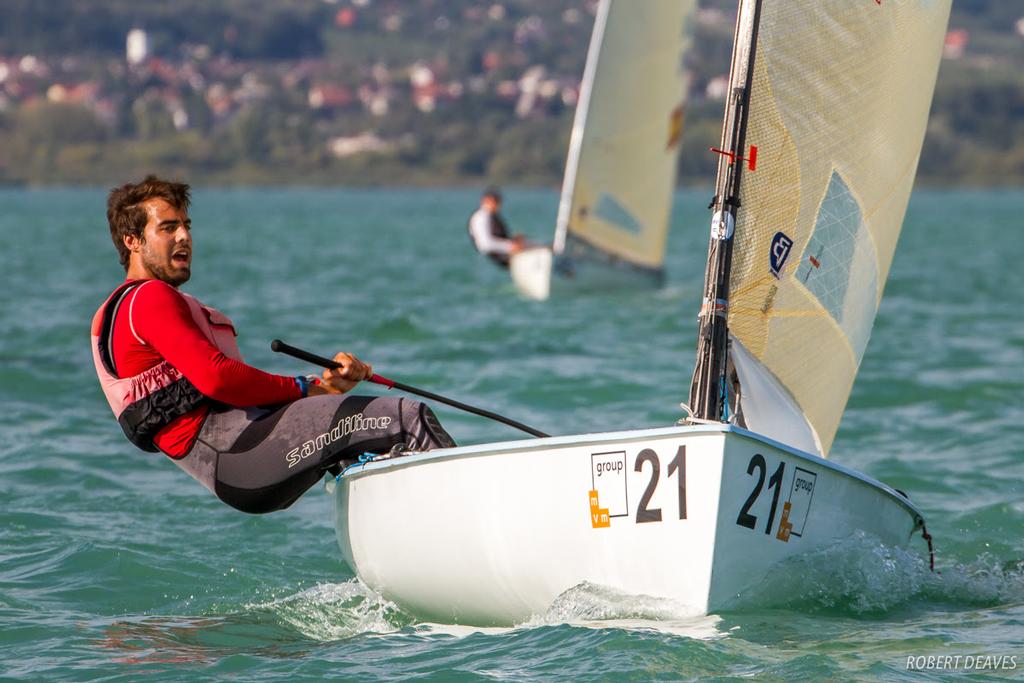 Santiago Falasca had a great day with a 5,6 - 2017 U23 Finn World Championship ©  Robert Deaves