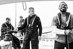 Sultanate of Oman ``Class40`` race yacht, skippered by Sidney Gavignet with team mates prior to the start of the 2017 Rolex Fastnet Race photo copyright Lloyd Images http://lloydimagesgallery.photoshelter.com/ taken at  and featuring the  class