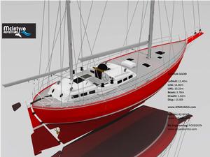 3D render of the 40ft  Joshua Class yacht adopted for the 2022 Golden Globe Race. The first production yacht will be unveiled at the start of the 2018 Golden Globe Race in Plymouth next June. photo copyright Golden Glob Race taken at  and featuring the  class