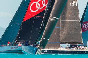 Day 3 – Black Jack with Wild oats XI and Alive – Audi Hamilton Island Race Week photo copyright  Andrea Francolini Photography http://www.afrancolini.com/ taken at  and featuring the  class
