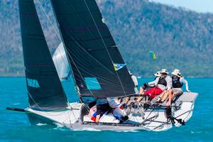 Day 3 – Conquistador crew hike hard – Airlie Beach Race Week photo copyright  Andrea Francolini / ABRW taken at  and featuring the  class
