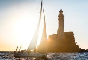 Lancelot II at the Fastnet Rock, one of the world of sailing's most iconic landmarks – Rolex Fastnet Race photo copyright Quinag taken at  and featuring the  class