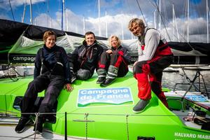 Third overall in Class40 Campagne de France, Ronan De Kersauson, Remi Aubrun, Miranda Merron and Halvard Mabire – Rolex Fastnet Race photo copyright  ELWJ Photography / RORC taken at  and featuring the  class