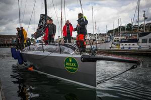 Docking at Plymouth Yacht Haven, Quentin Stewart's Infiniti 46, Maverick – Rolex Fastnet Race photo copyright  ELWJ Photography / RORC taken at  and featuring the  class