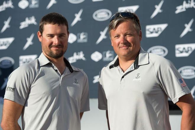 Act 6, Extreme Sailing Series Cardiff – Day 4  – Jonathan Atwood and John Tomko competed on board US-flagged Lupe Tortilla in the Flying Phantom Series, finishing fifth ©  Vincent Curutchet / Lloyd Images