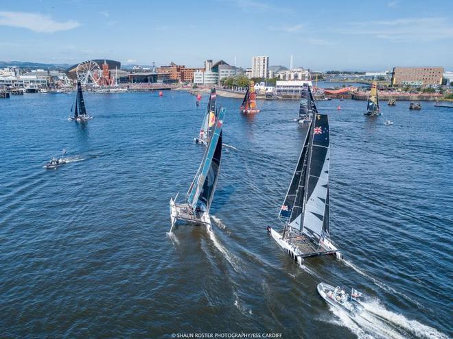Day 4 – Act 6, Extreme Sailing Series Cardiff ©  Shaun Roster