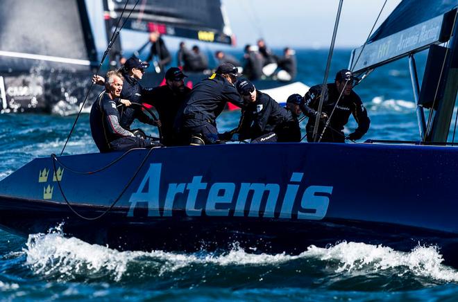 Artemis Racing's Team Manager Iain Percy taking over as tactician in Cascais © Martinez Studio
