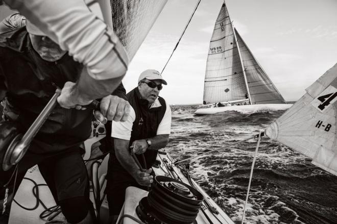 Action aboard Victory '83 at last year's 12 Metre North American Championship © Richard Schultz