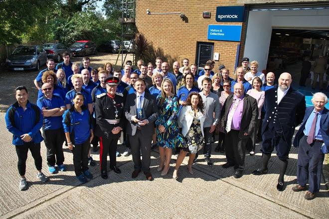 Spinlock celebrate their Queen's Award - The Spinlock team, joined by local dignitaries, celebrated their Queen's Award for Enterprise: Innovation at their production facility in Cowes, Isle of Wight. © Spinlock