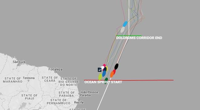 Current positions – Day 22, Race 1 – Clipper Round the World Yacht Race © Clipper Ventures