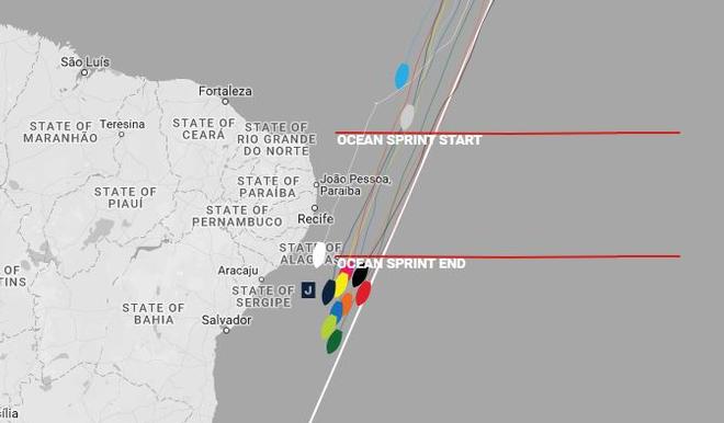 Current positions – Day 24, Race 1 – Clipper Round the World Yacht Race © Clipper Ventures
