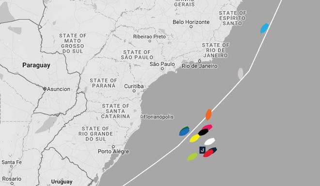 Current positions – Day 29, Race 1 – Clipper Round the World Yacht Race © Clipper Ventures