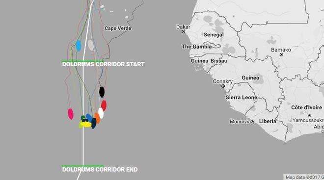 Current positions – Day 18, Race 1 – Clipper Round the World Yacht Race © Clipper Ventures