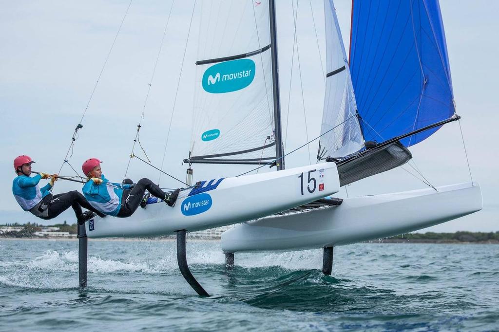 - Day 1, Nacra 17 Worlds La Grande Motte, France photo copyright Nacra 17 World Championship taken at  and featuring the  class