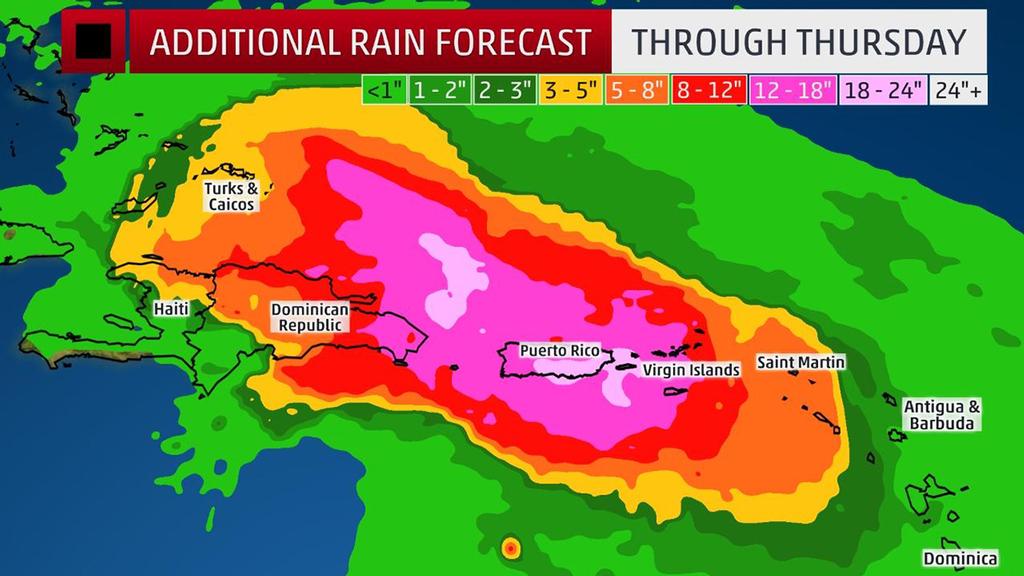 Additional Rainfall Forecast © The Weather Channel