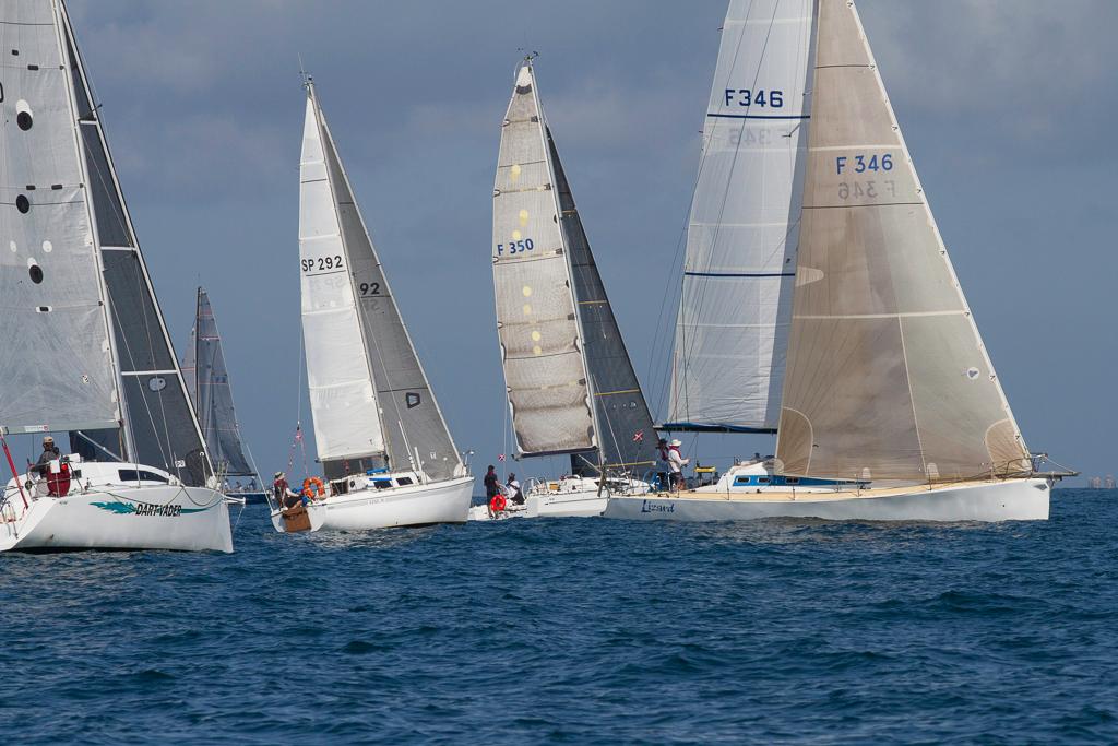 All the double handers wanted the pin end of the start line - George Law Memorial Race photo copyright Bernie Kaaks taken at  and featuring the  class