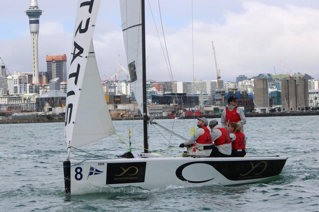 Hazard - Yachting Developments New Zealand Match Racing Championships - Day 3, 30 September, 2017 photo copyright Royal New Zealand Yacht Squadron http://www.rnzys.org.nz taken at  and featuring the  class