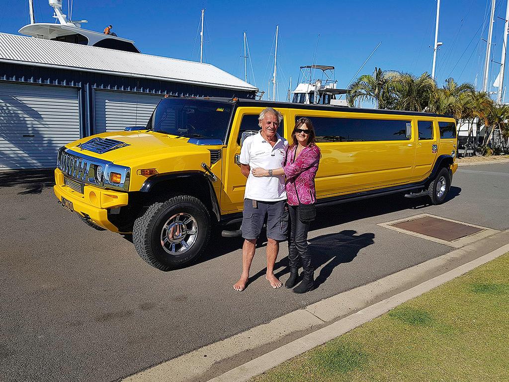 Maree Stainton with Jon in front of the Hummer photo copyright Maree Stainton taken at  and featuring the  class