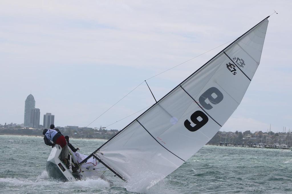 Sutherland goes over - Yachting Developments NZMRC 2017 photo copyright Royal New Zealand Yacht Squadron http://www.rnzys.org.nz taken at  and featuring the  class