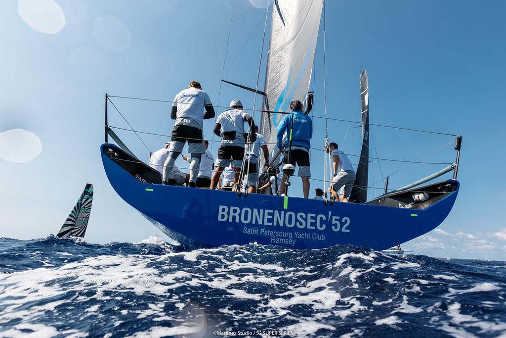 Bronenosec Gazprom take a second win in Race 4 - Menorca 52 Super Series Sailing Week 2017 © Martinez Studio/52 Super Series