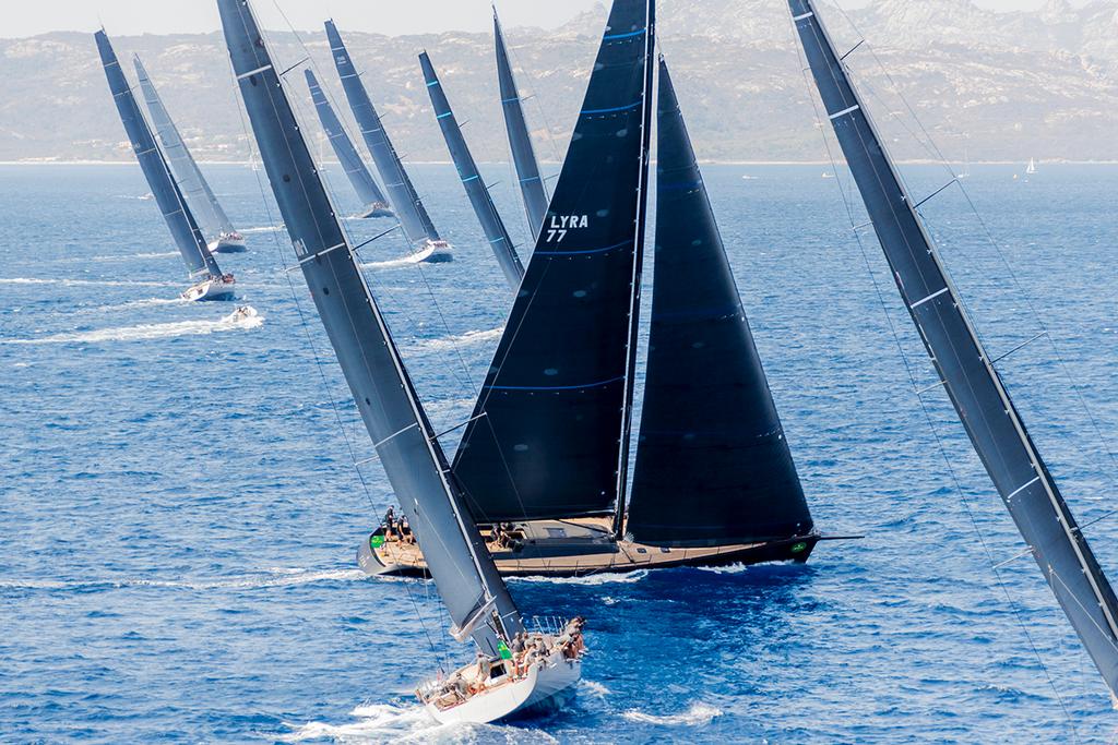 Lyra on her way to second place today in the Wally class. - Day 5 - Maxi Yacht Rolex Cup ©  Rolex / Carlo Borlenghi http://www.carloborlenghi.net