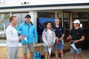 Winning team - RFBYC Sailing Institute Etchells Regatta 2017 photo copyright Warren Drew taken at  and featuring the  class