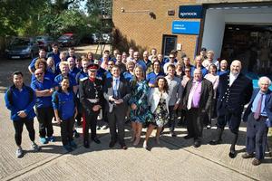 Spinlock celebrate their Queen's Award - The Spinlock team, joined by local dignitaries, celebrated their Queen's Award for Enterprise: Innovation at their production facility in Cowes, Isle of Wight. photo copyright Spinlock taken at  and featuring the  class