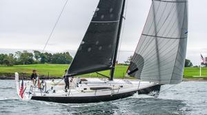 New J/121 at Newport International Boat Show photo copyright Paul Todd and Billy Black taken at  and featuring the  class