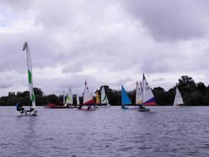 Manor Park SC had challenging weather conditions too with the wind dropping three minutes into the first beat! – Bart's Bash photo copyright  Kristian Hookham taken at  and featuring the  class